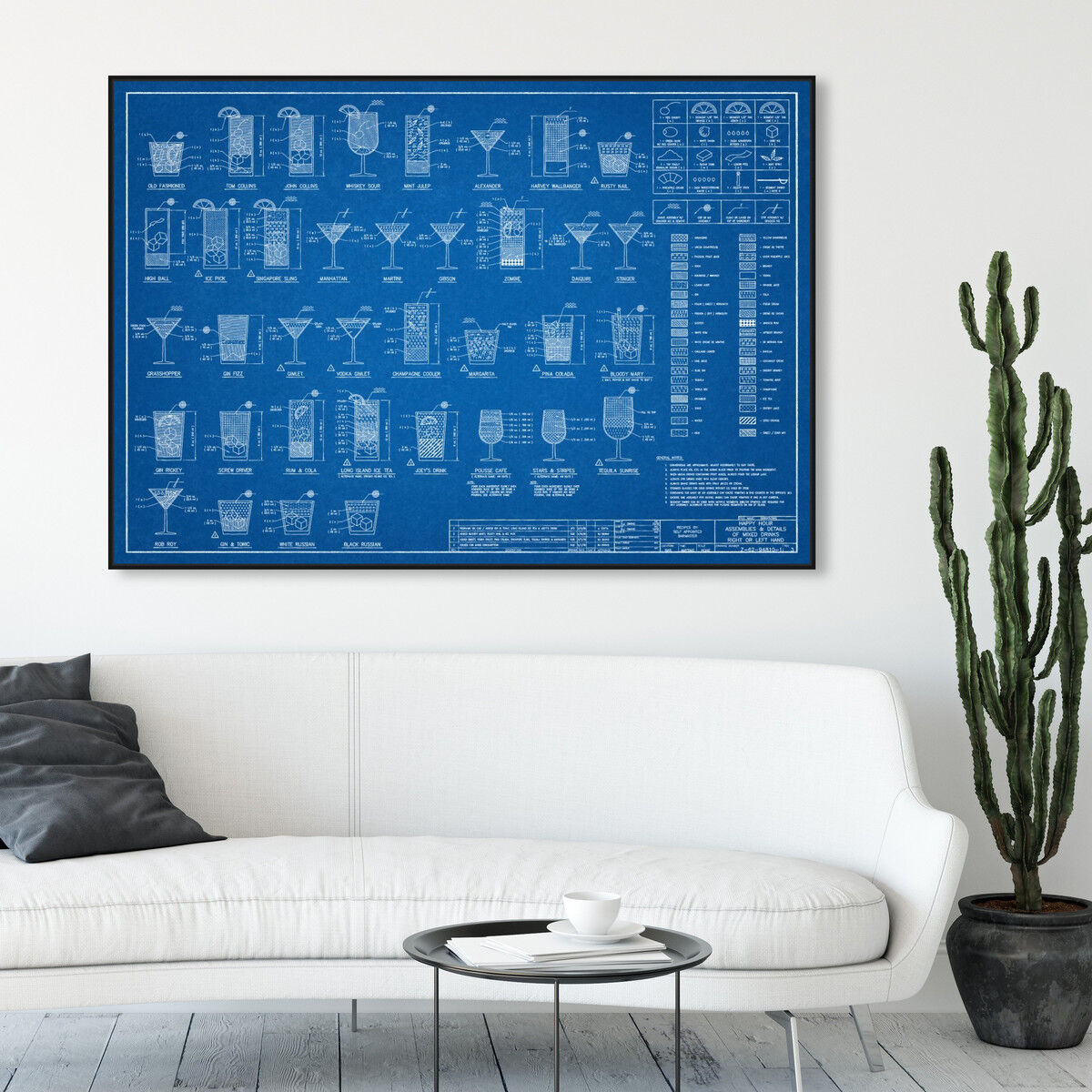 54x36/Framed Canvas/BFL