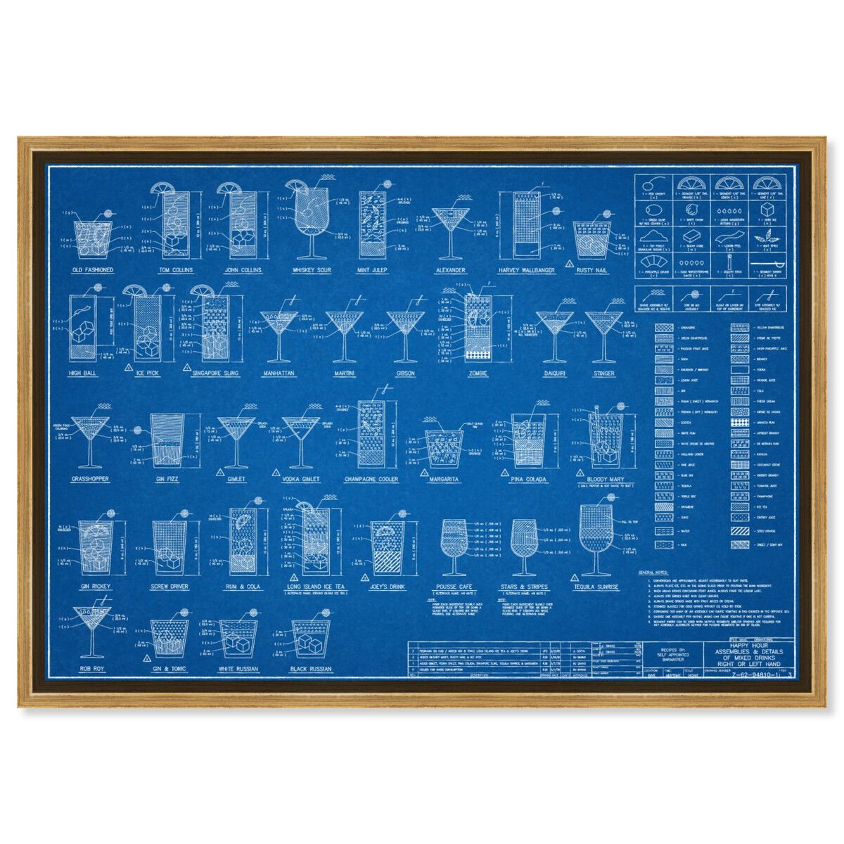 54x36/Framed Canvas/PSGLD