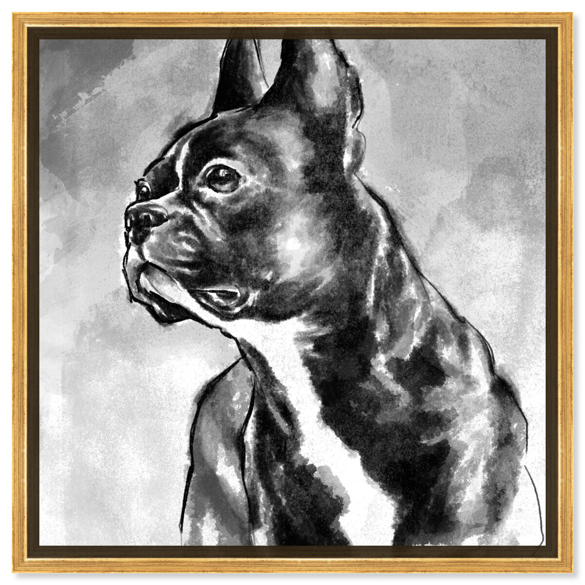 40x40/Framed Canvas/PSGLD