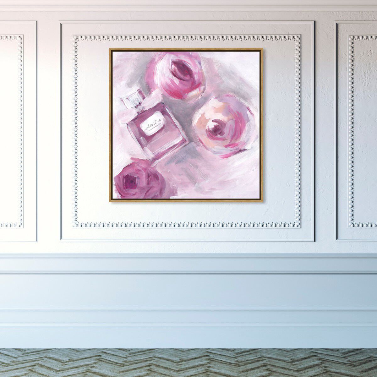 40x40/Framed Canvas/PSGLD