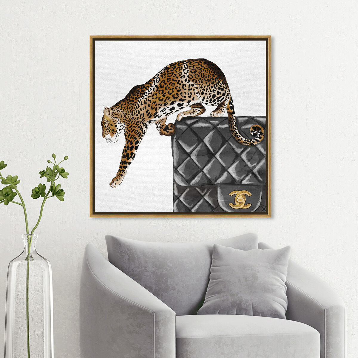 40x40/Framed Canvas/PSGLD