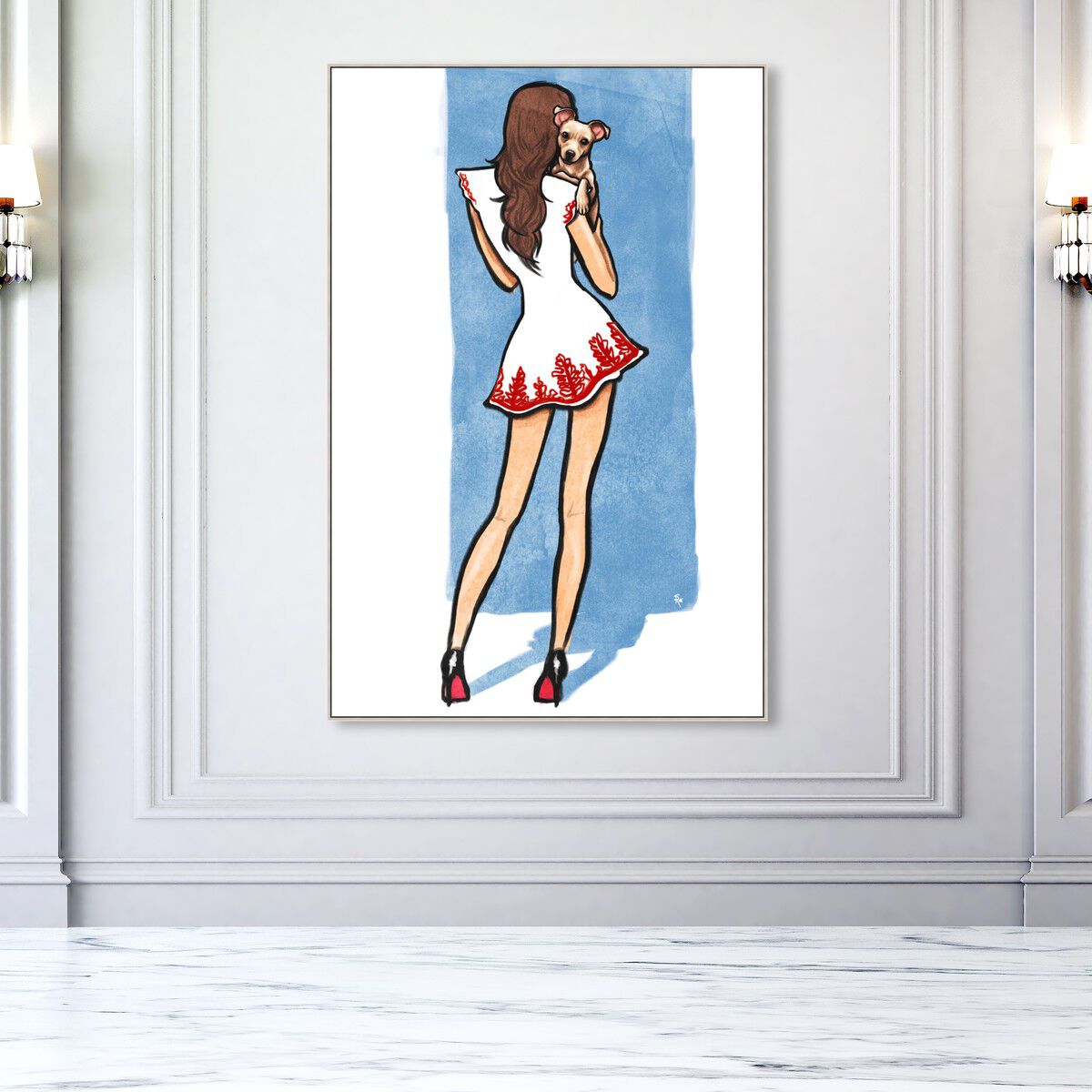 36x54/Framed Canvas/CFL