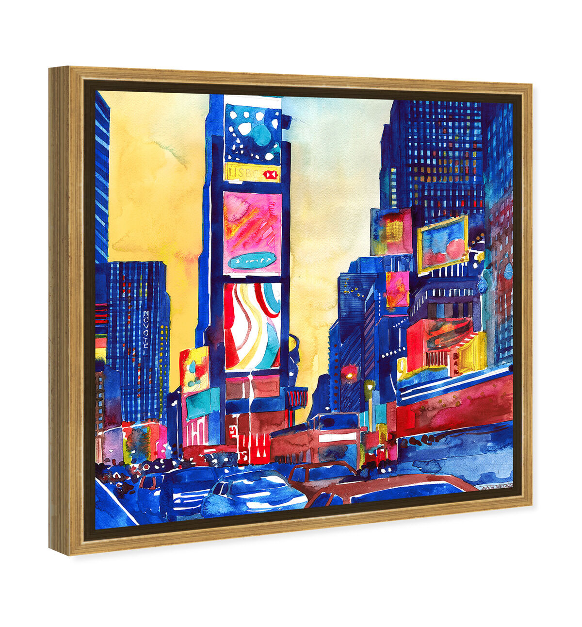 40x40/Framed Canvas/PSGLD