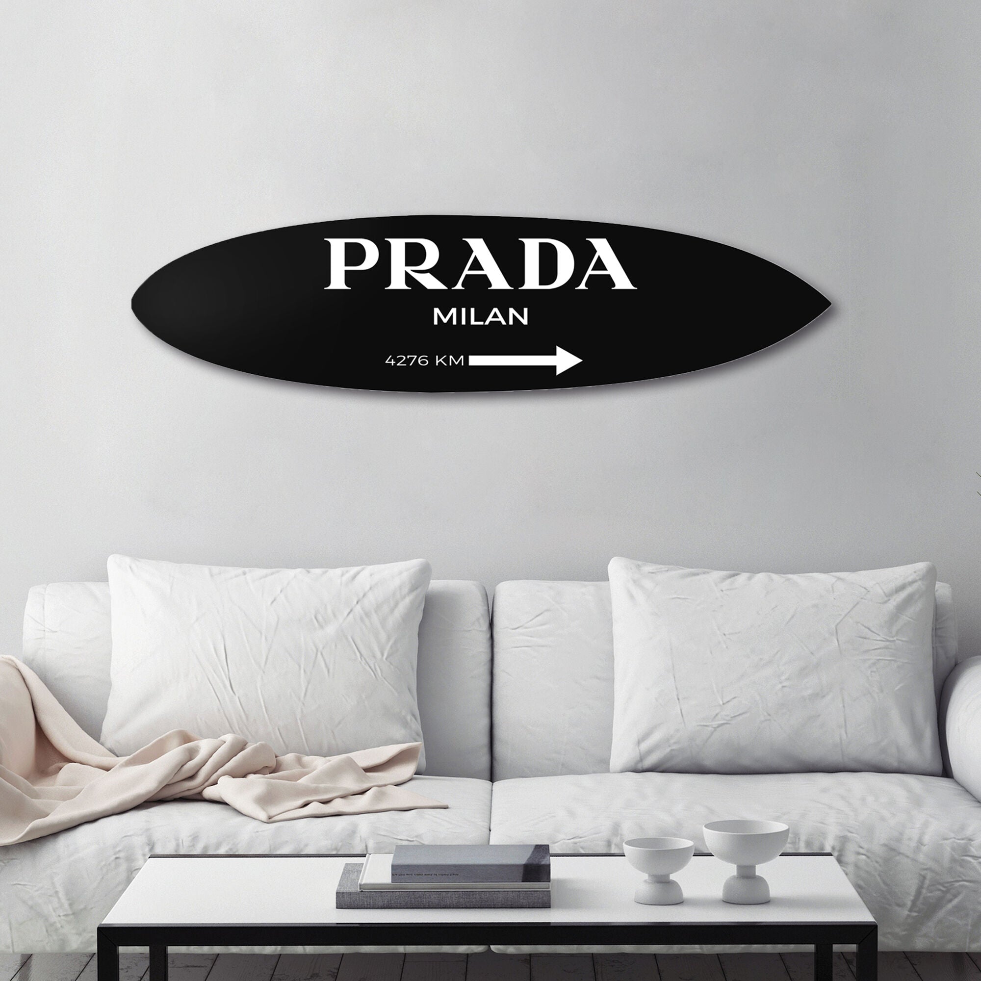 Milan Surfboard Black