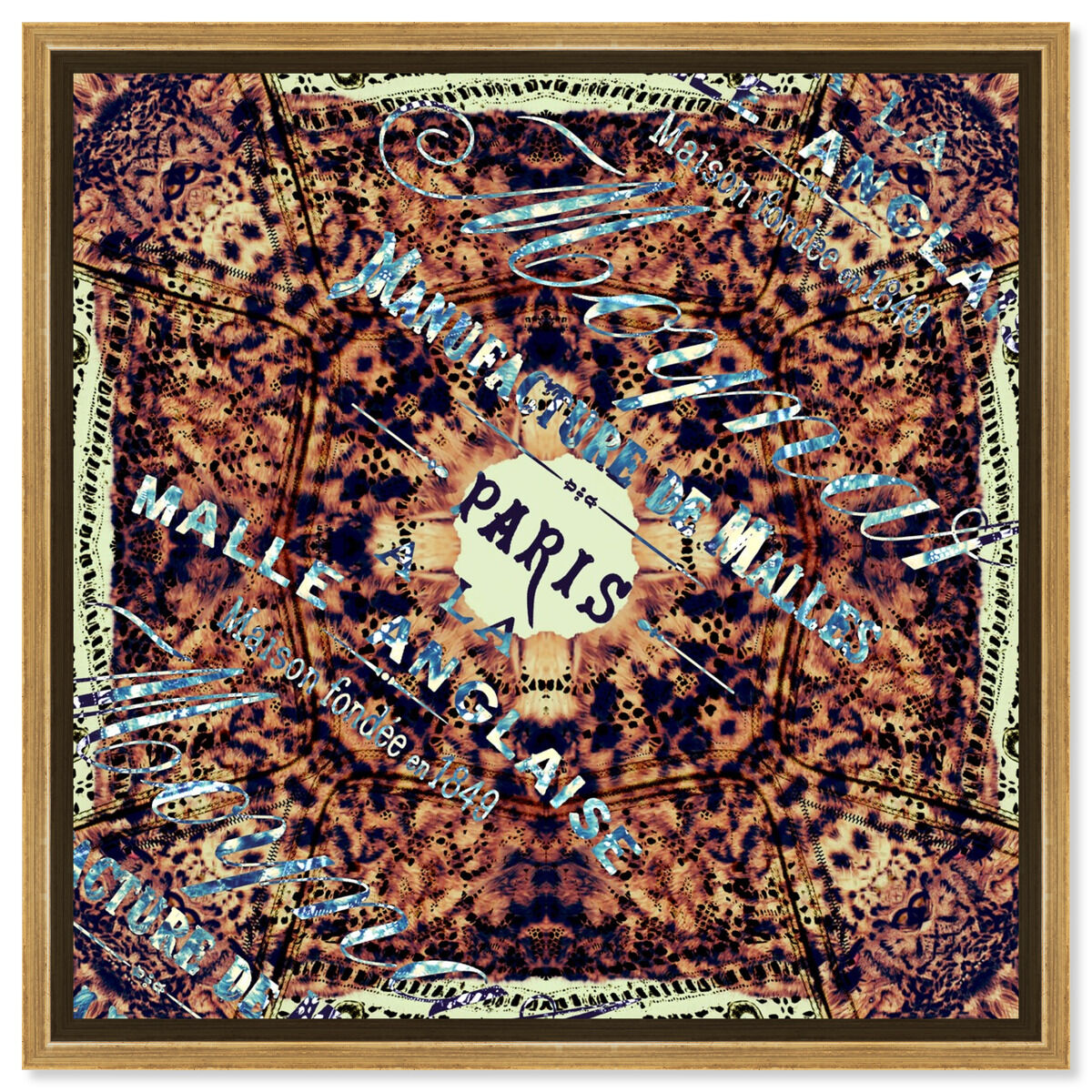 40x40/Framed Canvas/PSGLD