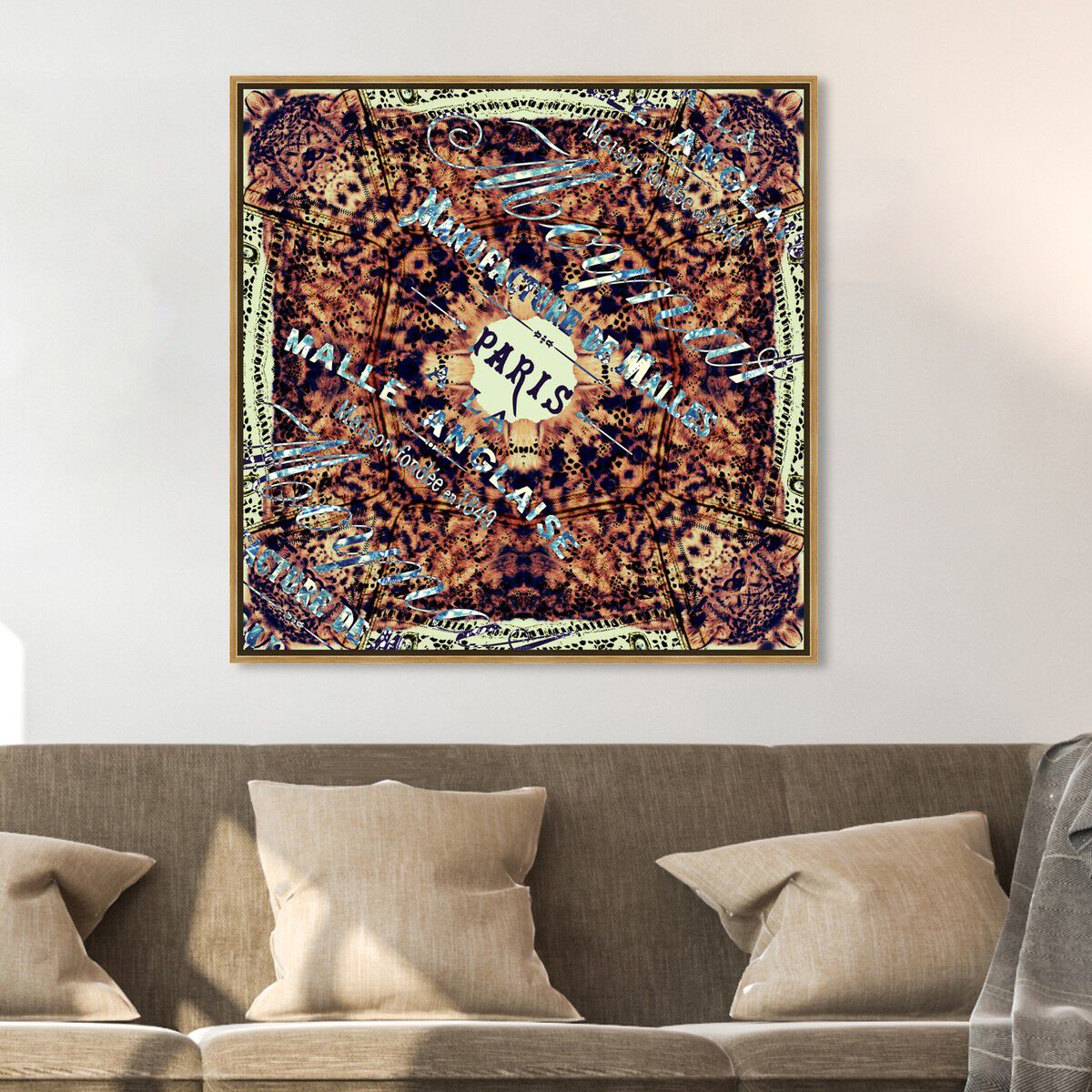 40x40/Framed Canvas/PSGLD