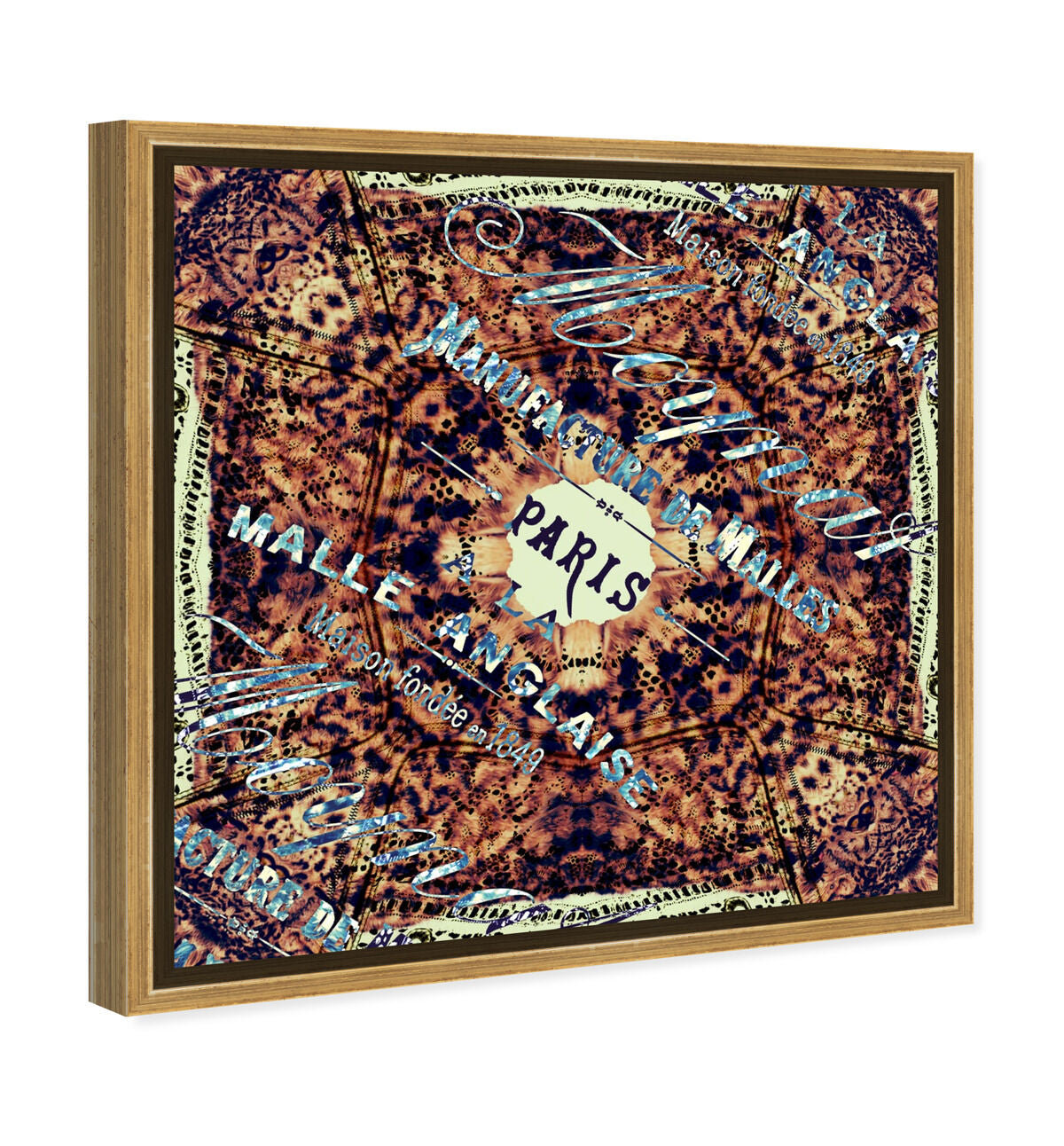 40x40/Framed Canvas/PSGLD