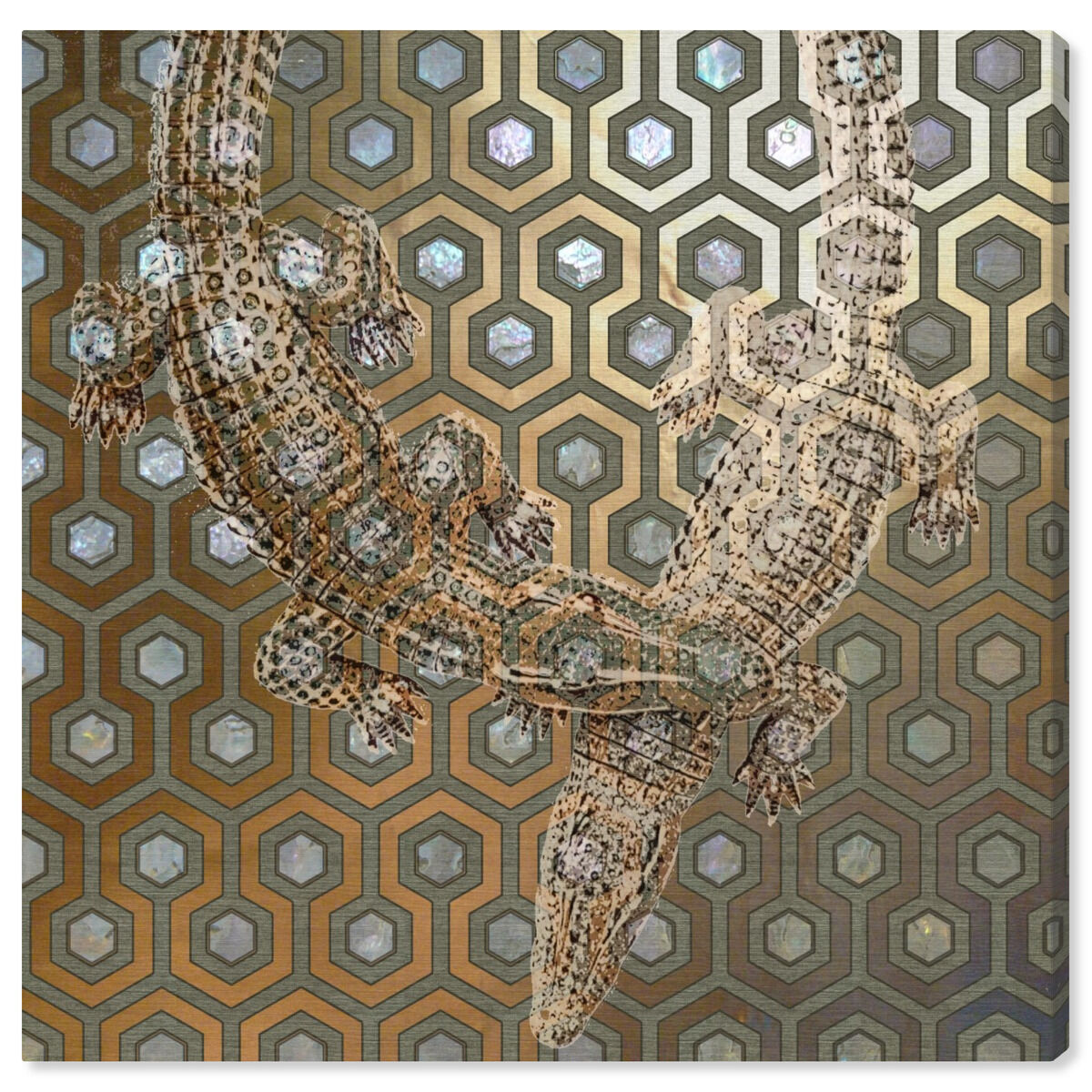 Oliver Gal 油絵 Gold Skull I | Wall Art by Oliver Gal