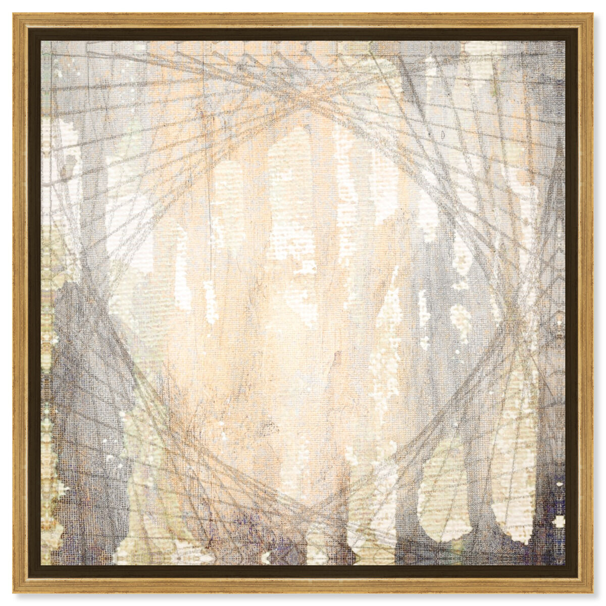 40x40/Framed Canvas/PSGLD