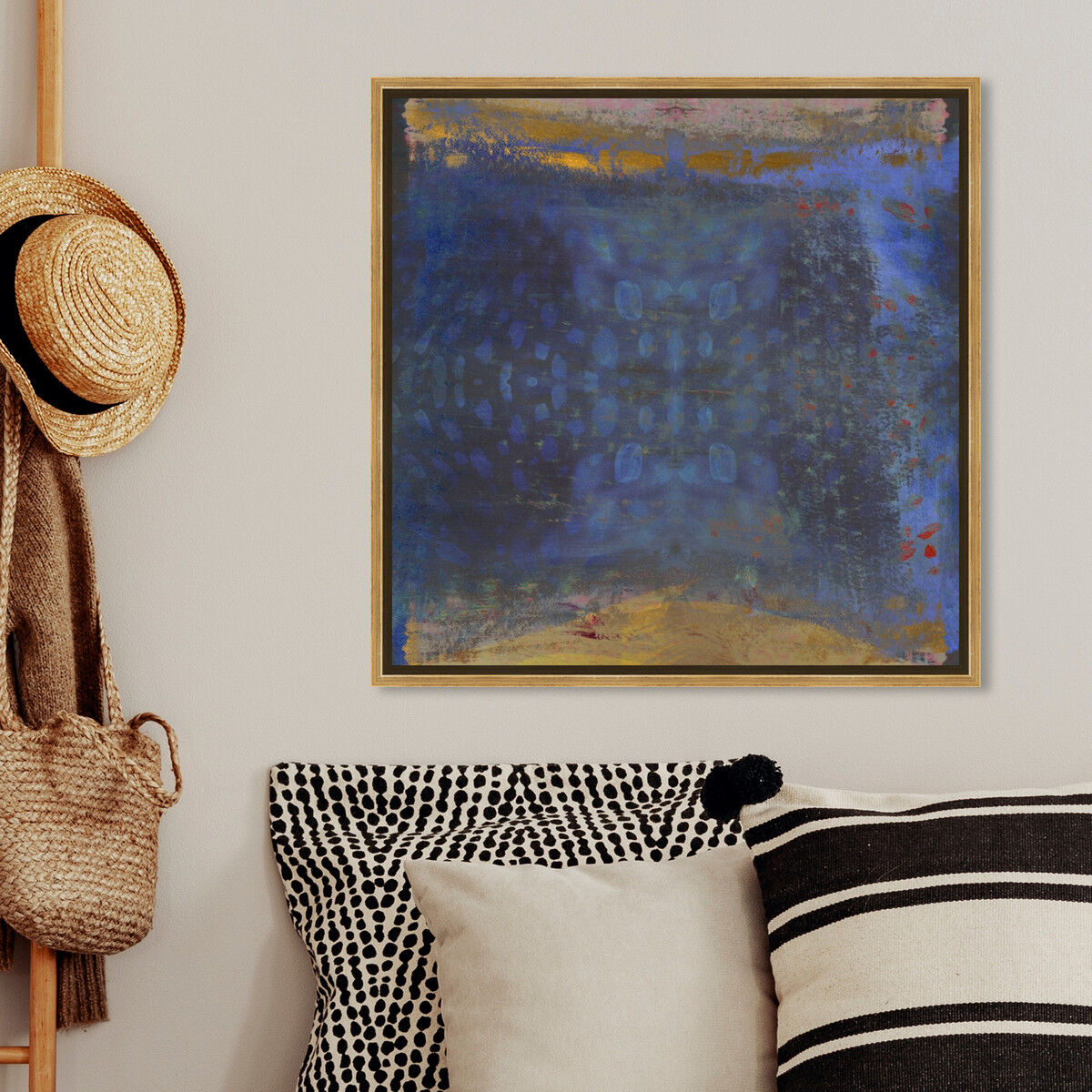 40x40/Framed Canvas/PSGLD