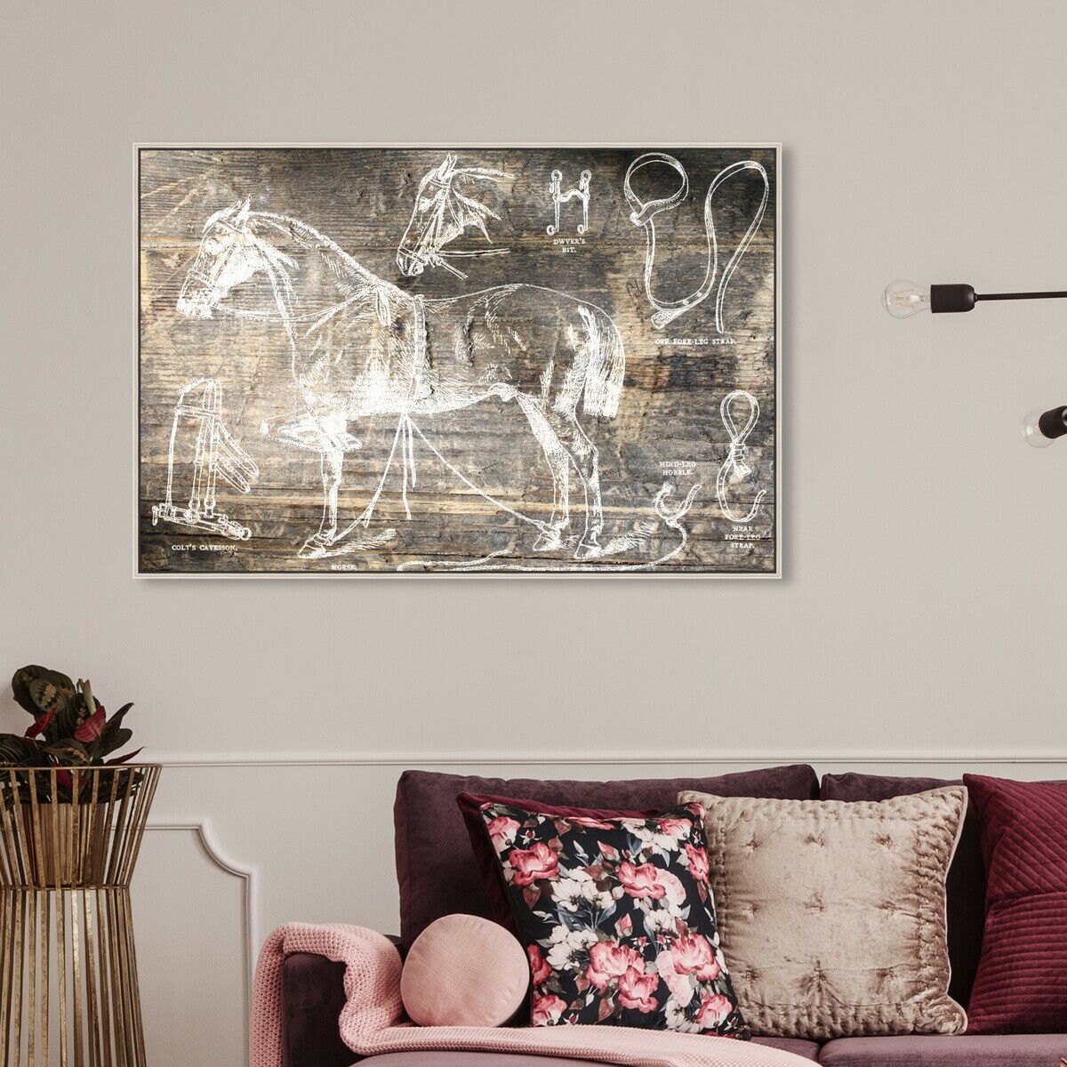 54x36/Framed Canvas/CFL