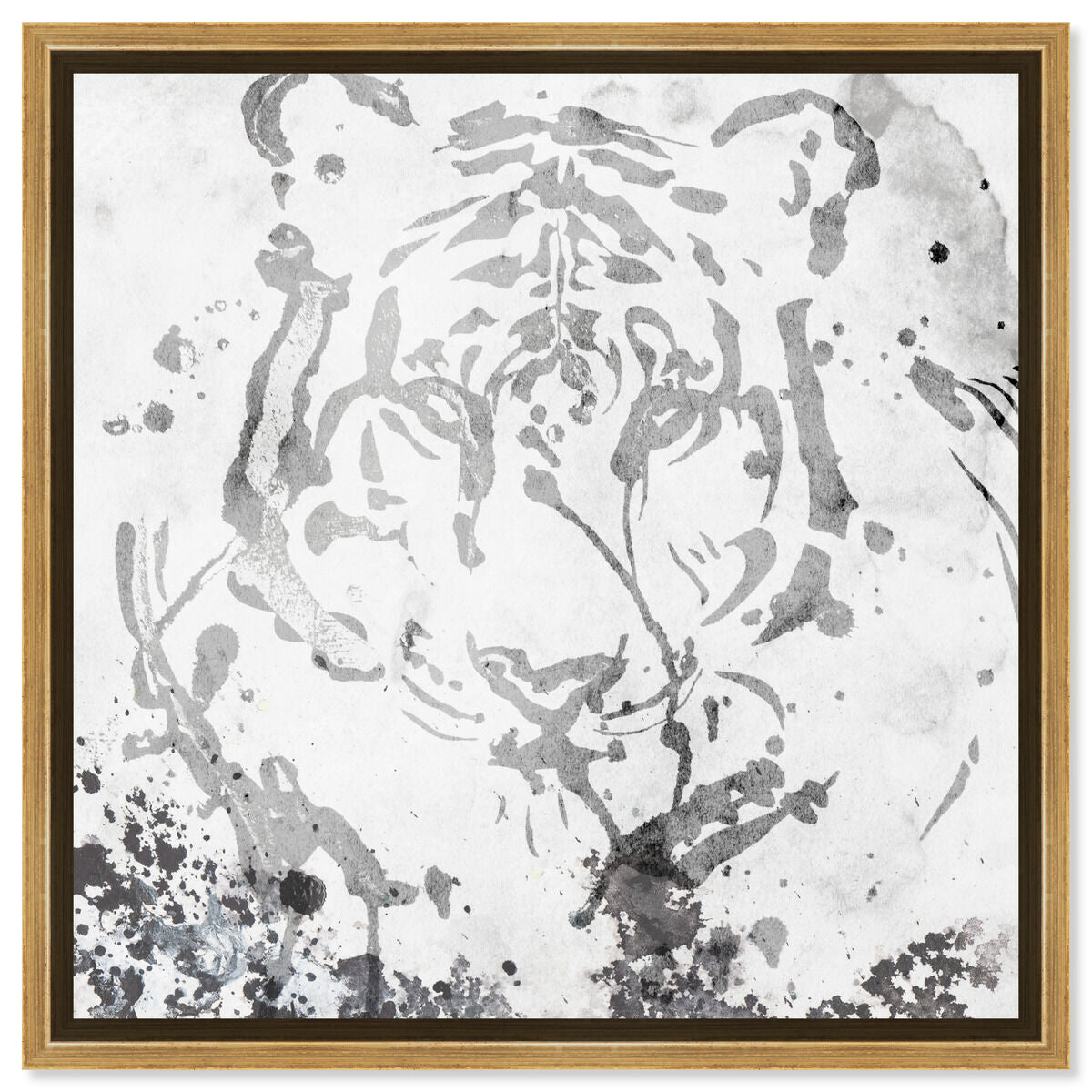 40x40/Framed Canvas/PSGLD