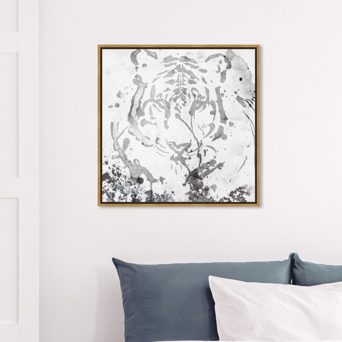 40x40/Framed Canvas/PSGLD