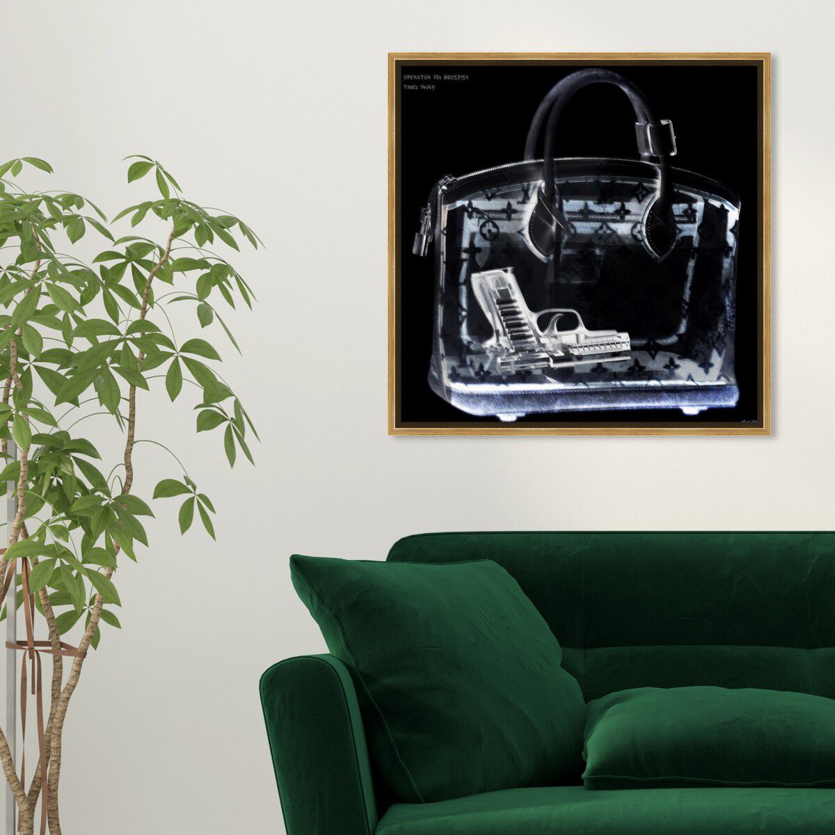 40x40/Framed Canvas/PSGLD