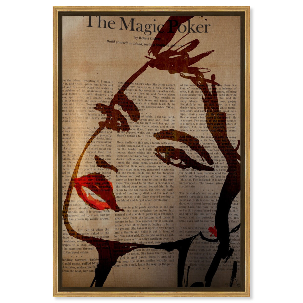 36x54/Framed Canvas/PSGLD