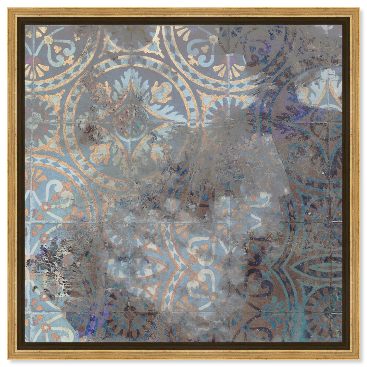 40x40/Framed Canvas/PSGLD