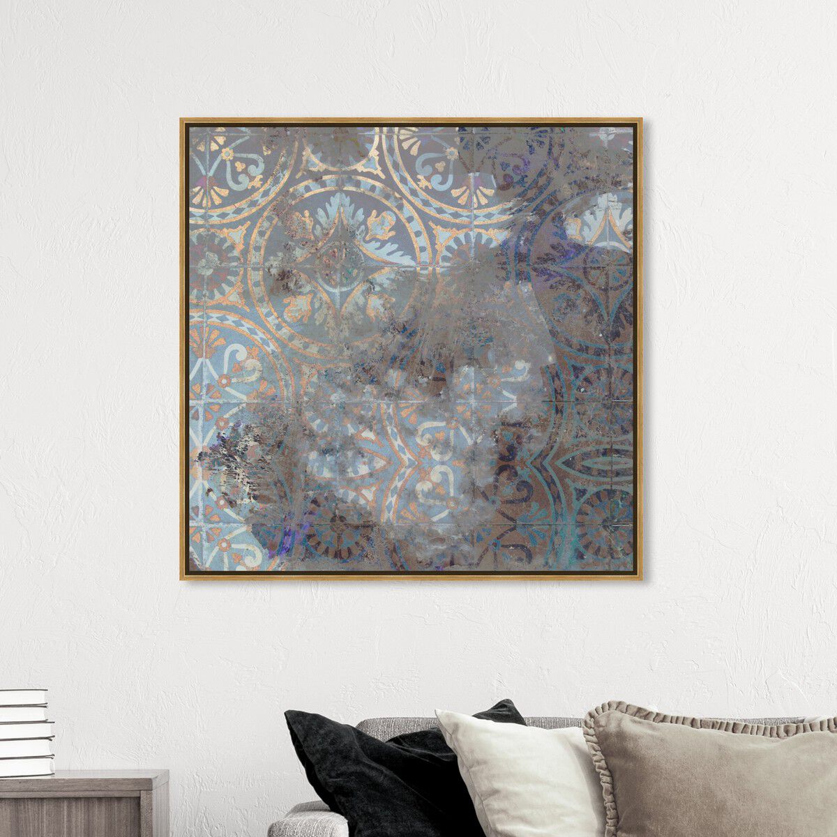 40x40/Framed Canvas/PSGLD