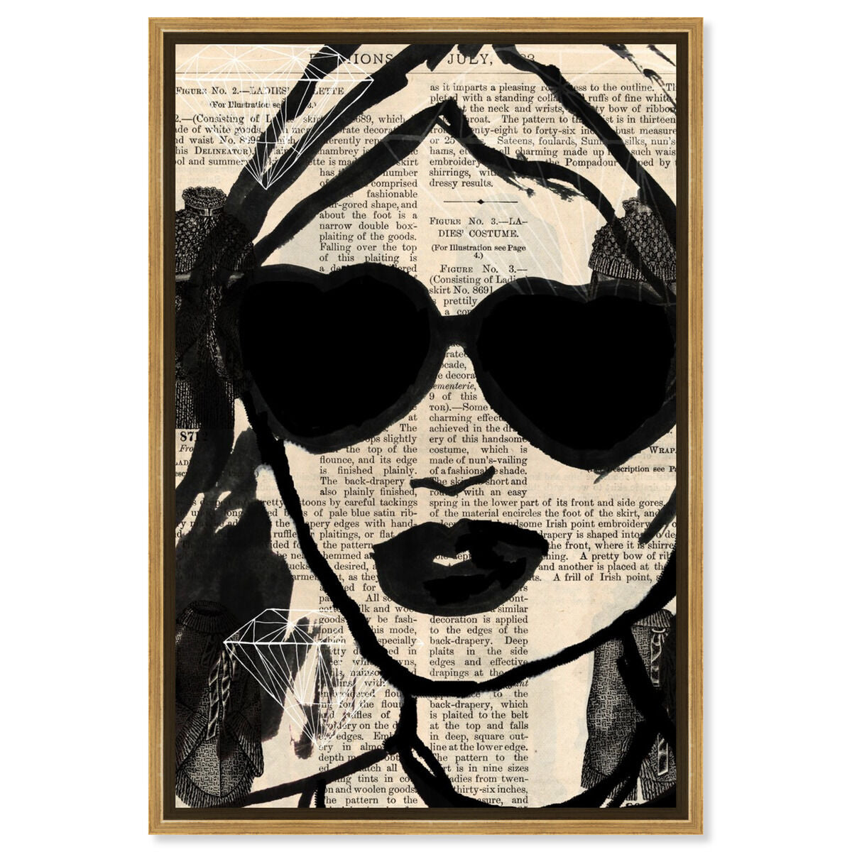 54x36/Framed Canvas/PSGLD