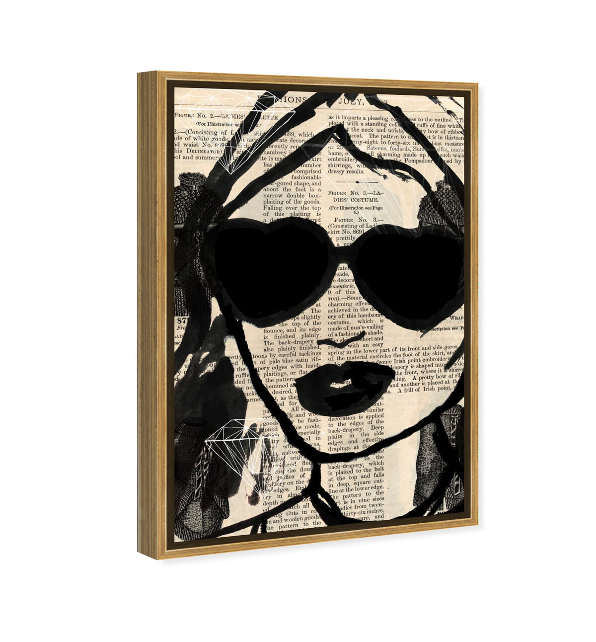 54x36/Framed Canvas/PSGLD