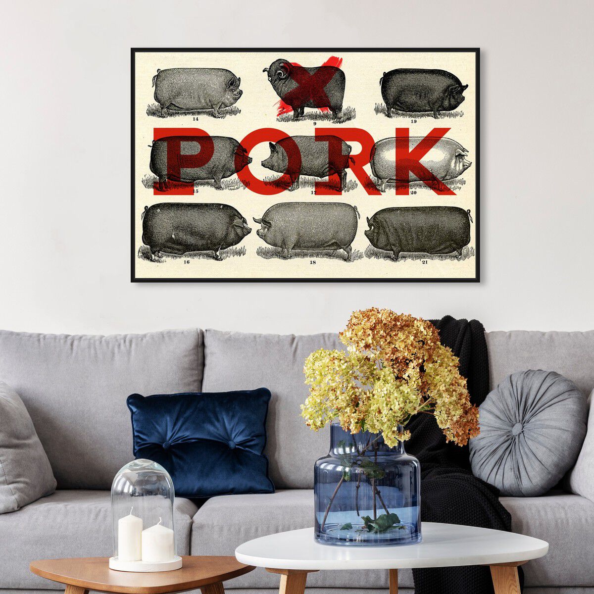 54x36/Framed Canvas/BFL