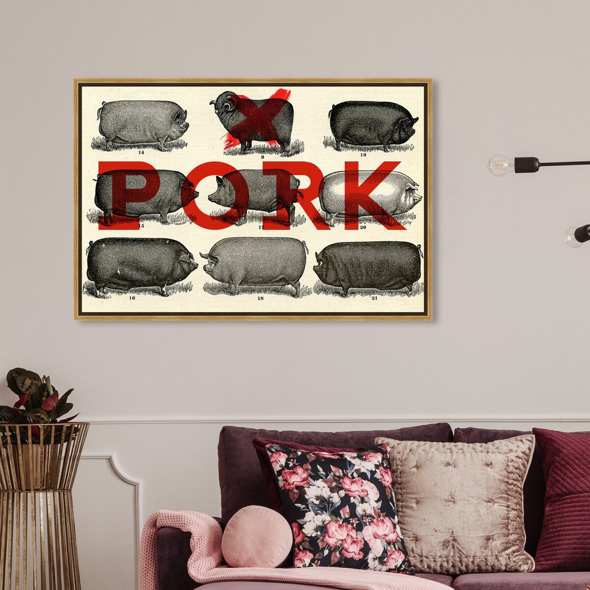 54x36/Framed Canvas/PSGLD