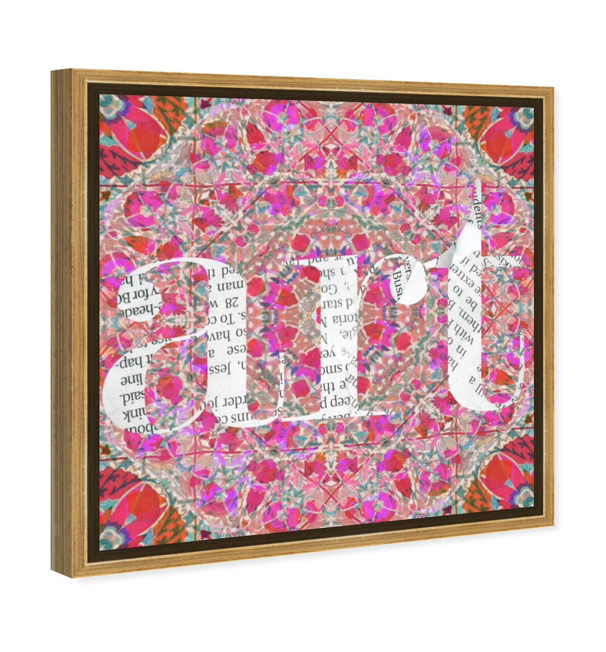 40x40/Framed Canvas/PSGLD