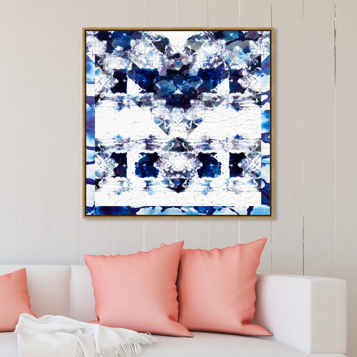 40x40/Framed Canvas/PSGLD