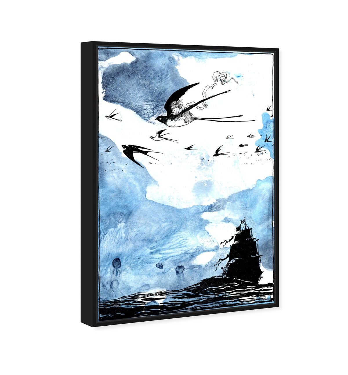 36x54/Framed Canvas/BFL