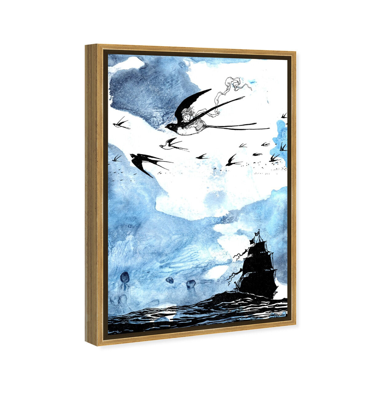 36x54/Framed Canvas/PSGLD