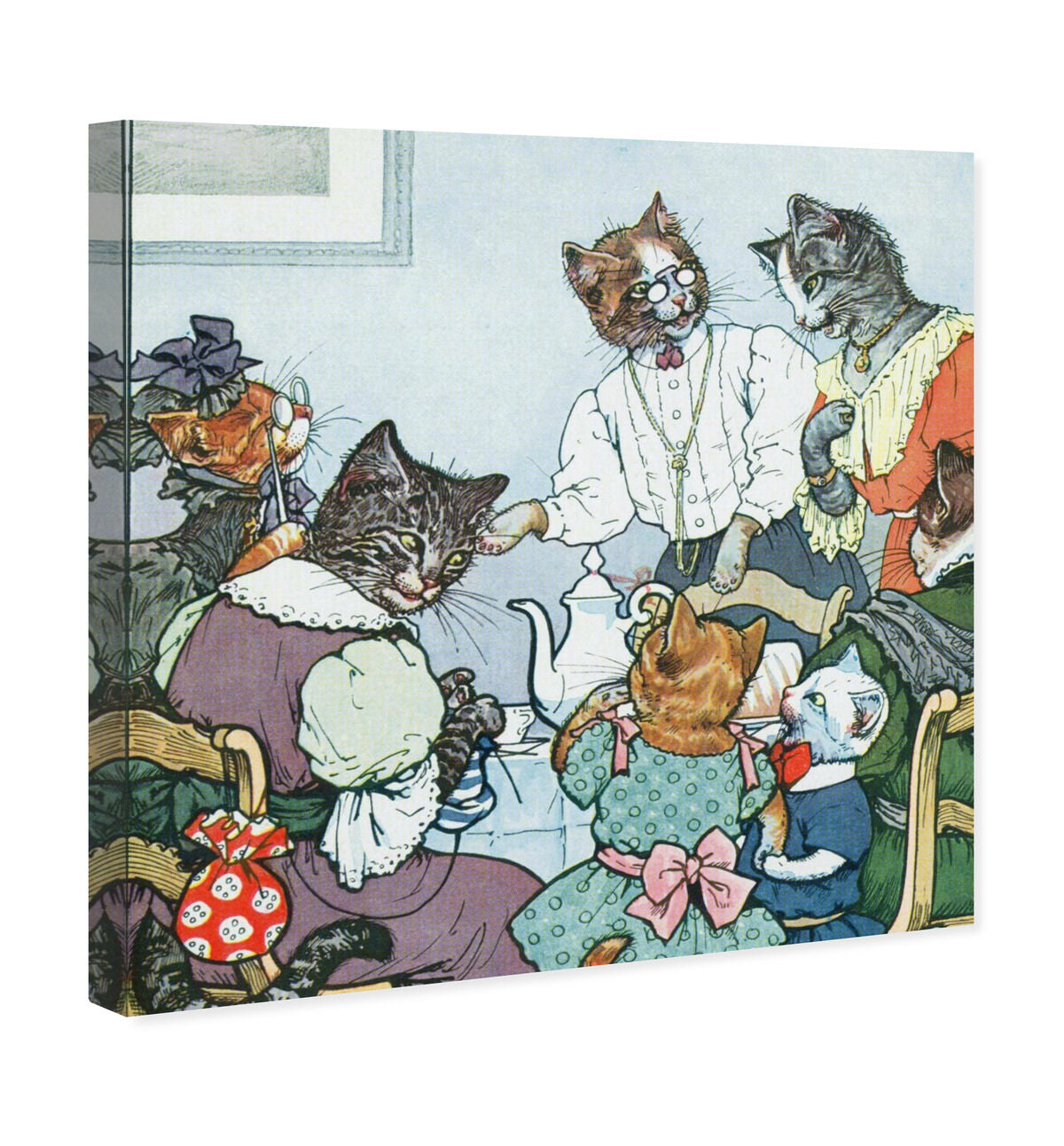 The Cat Family | Wall Art by Oliver Gal
