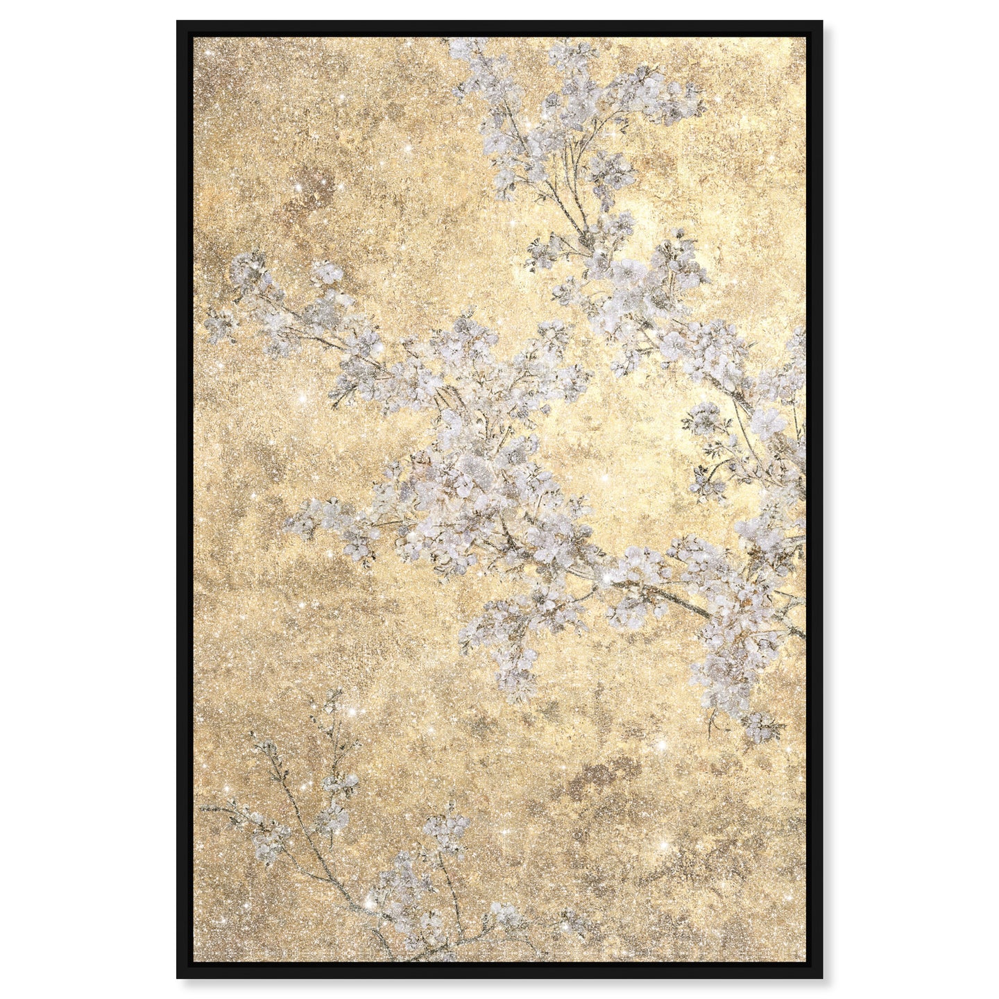 Golden rising floral