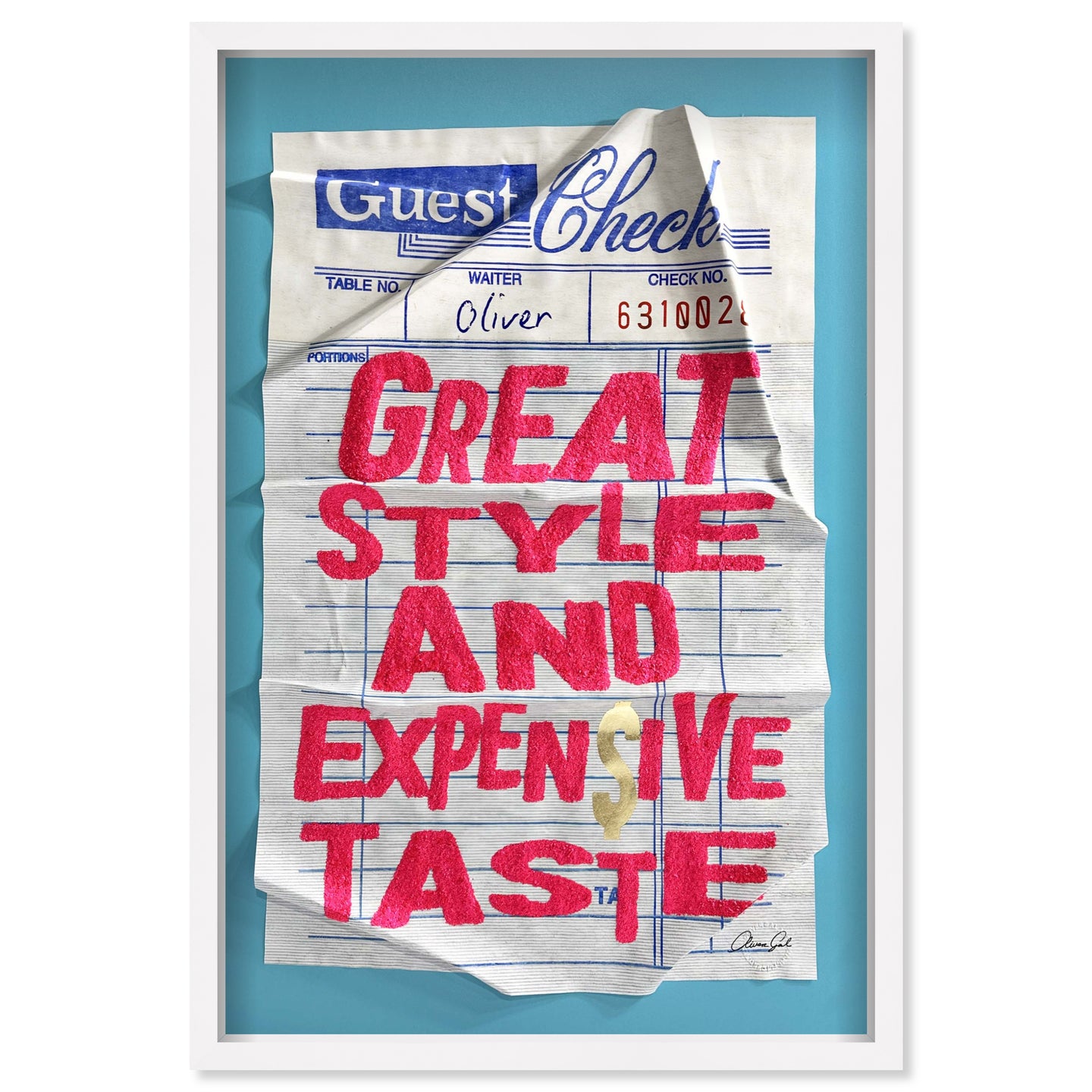 Expensive Pink Check Please