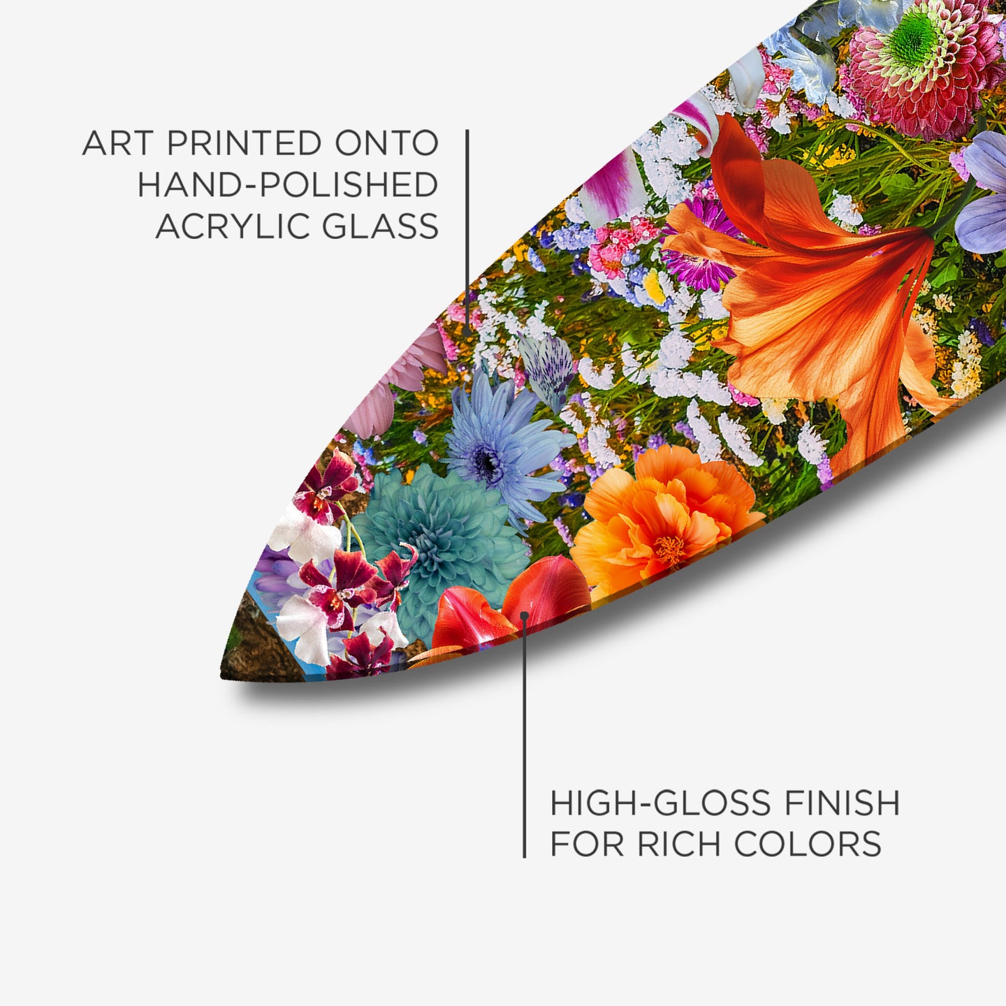 Dancing and Singing Floral Surfboard