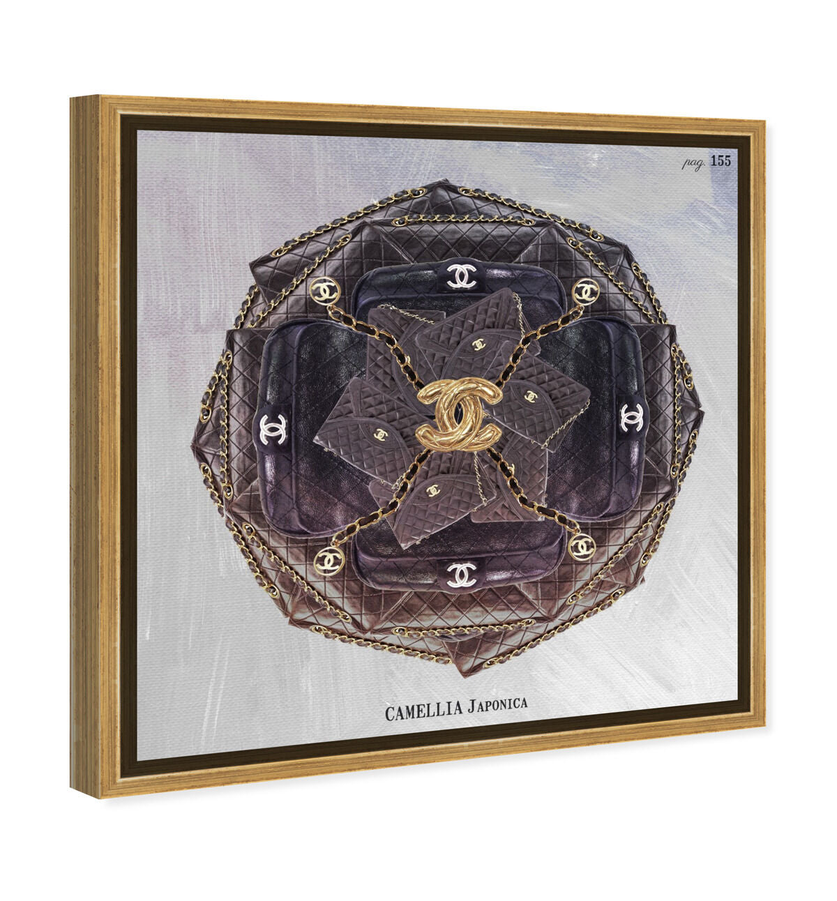 40x40/Framed Canvas/PSGLD