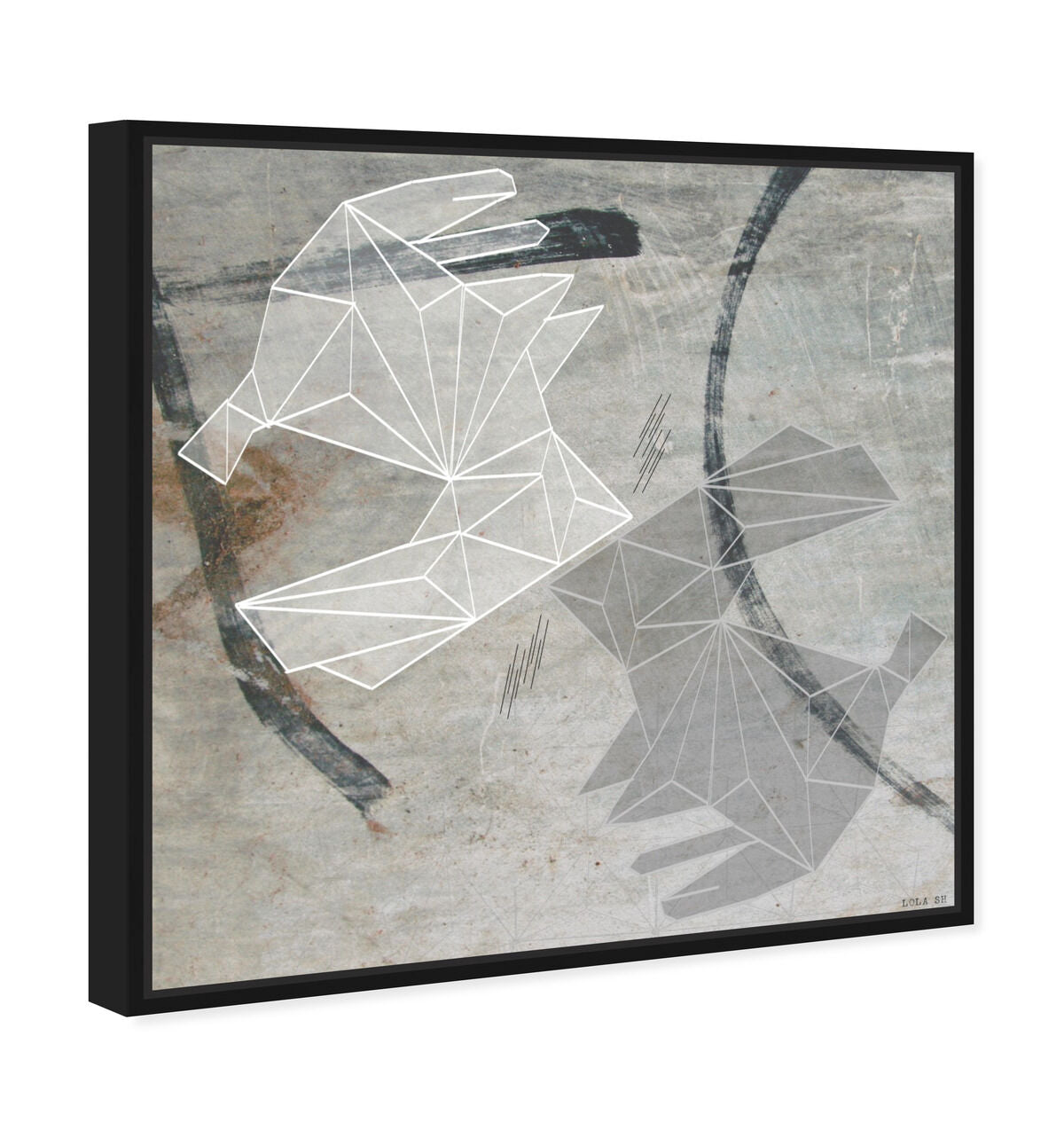 40x40/Framed Canvas/BFL