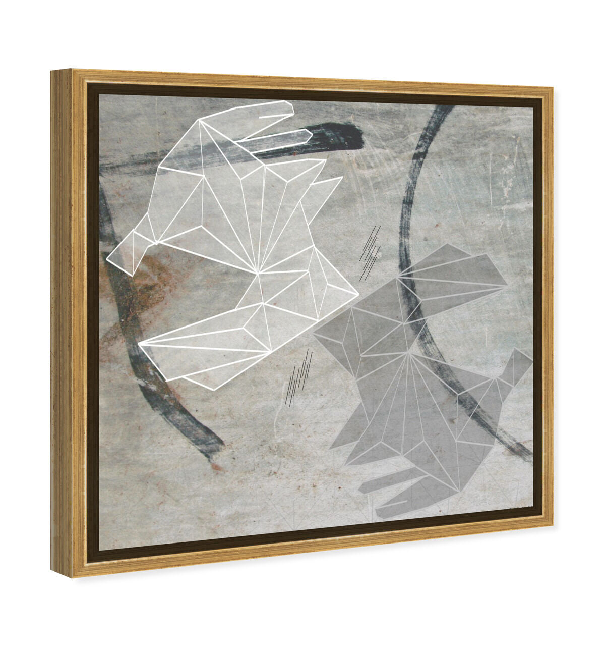 40x40/Framed Canvas/PSGLD