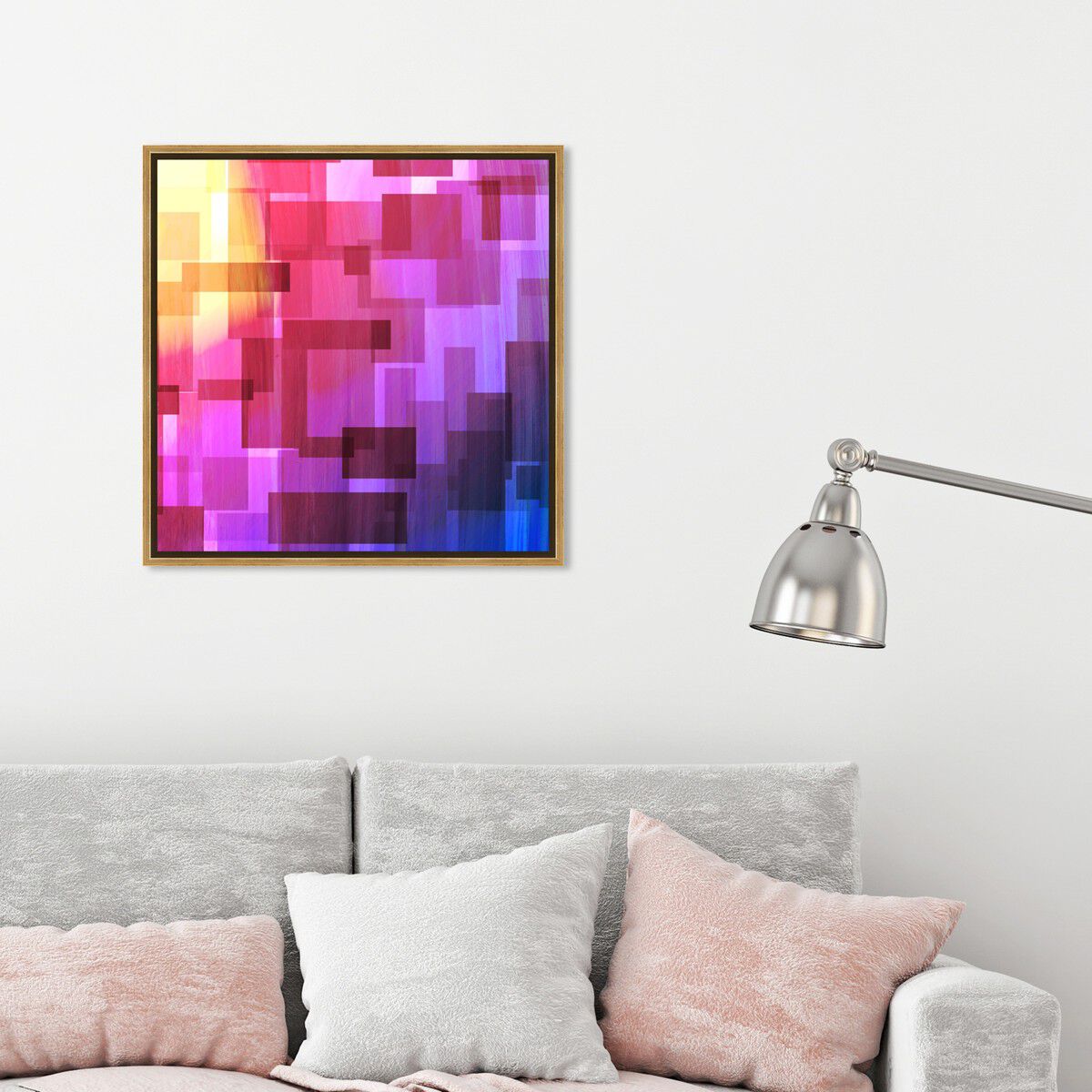 40x40/Framed Canvas/PSGLD
