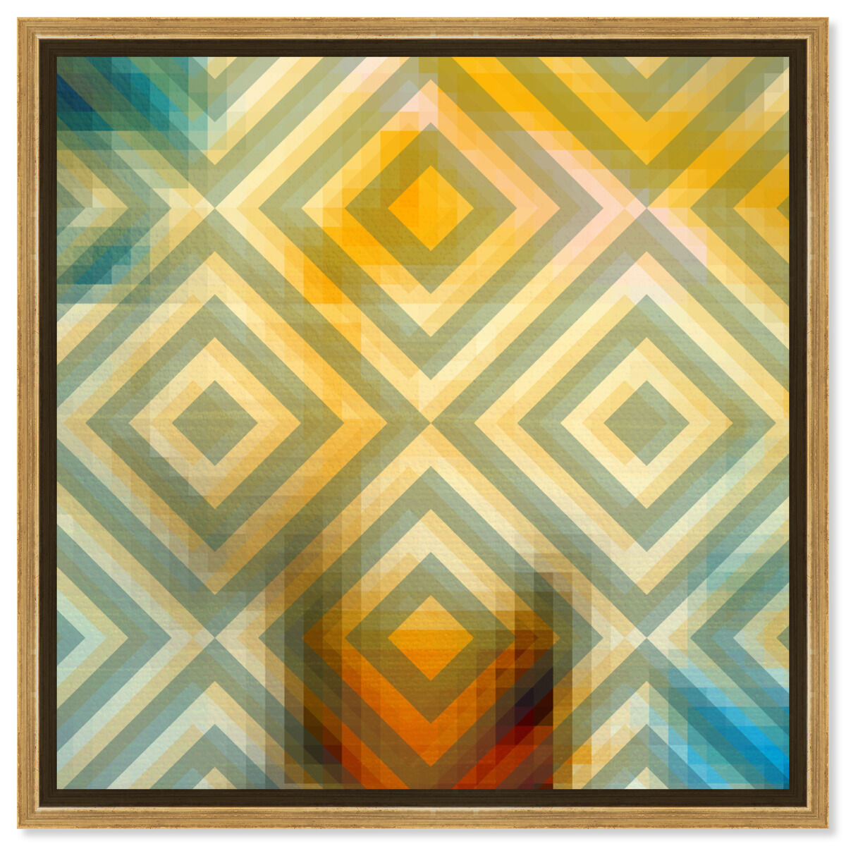 40x40/Framed Canvas/PSGLD