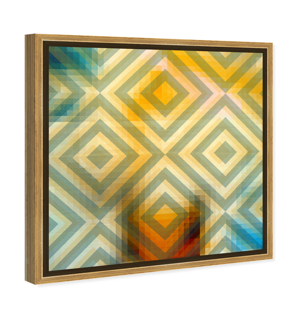 40x40/Framed Canvas/PSGLD