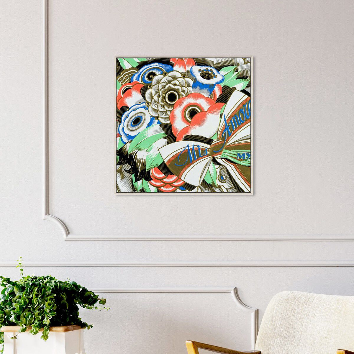 40x40/Framed Canvas/CFL