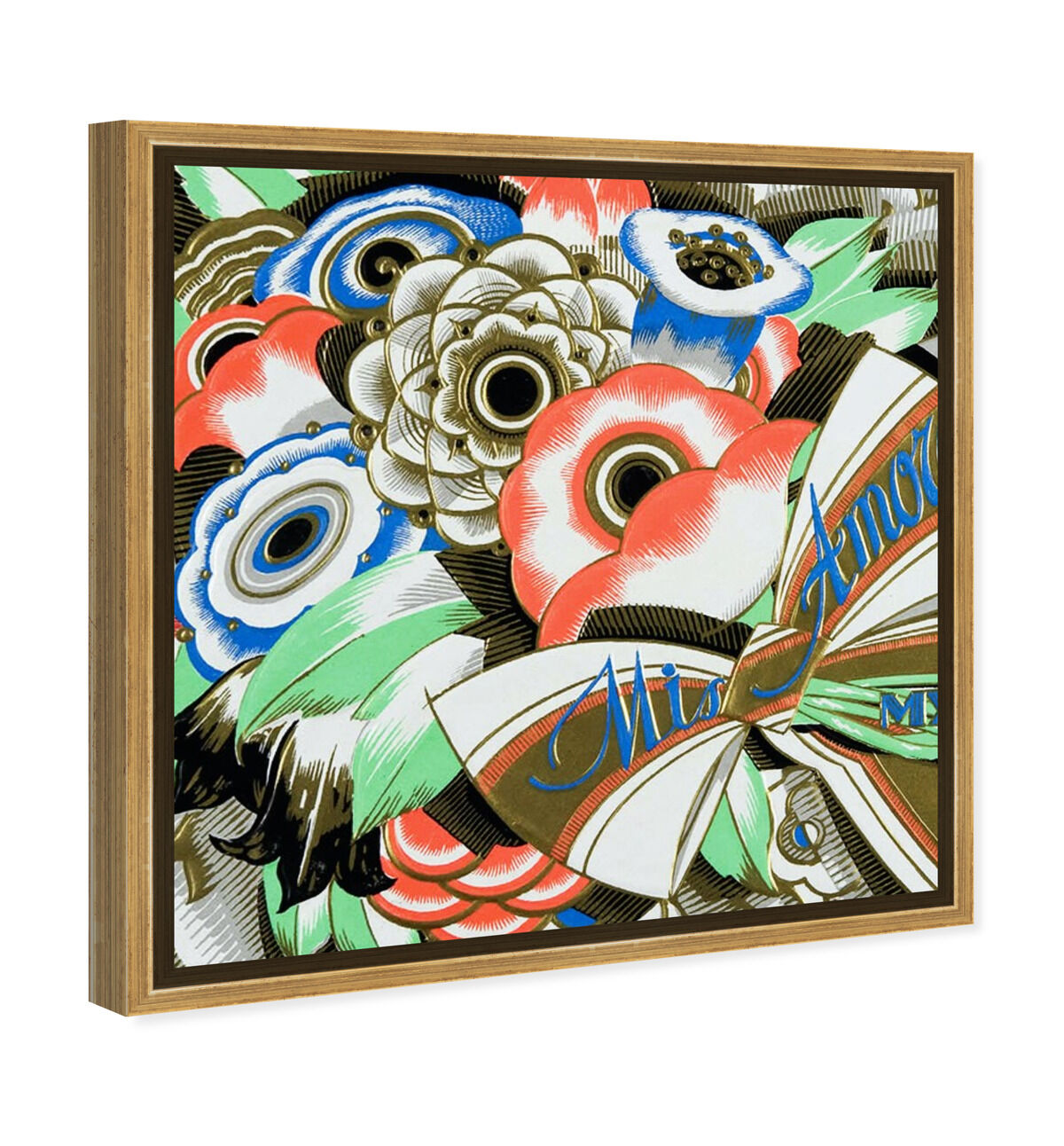 40x40/Framed Canvas/PSGLD