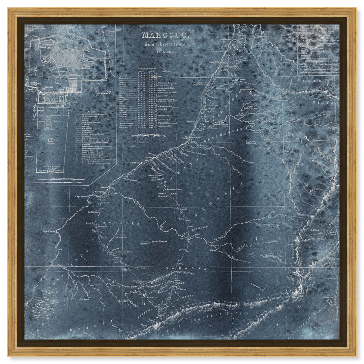 40x40/Framed Canvas/PSGLD