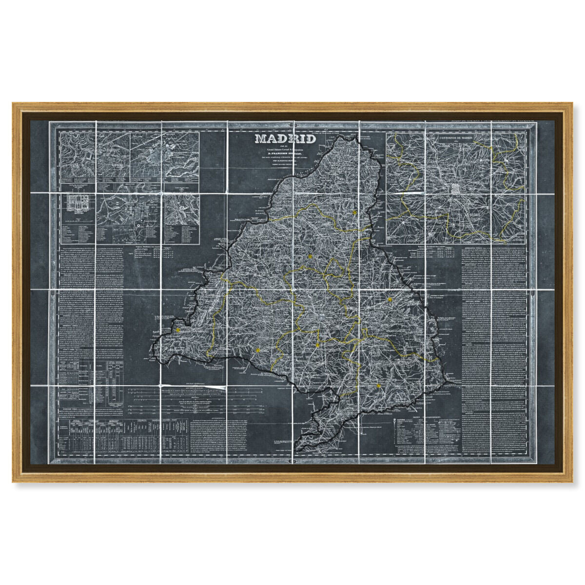 54x36/Framed Canvas/PSGLD