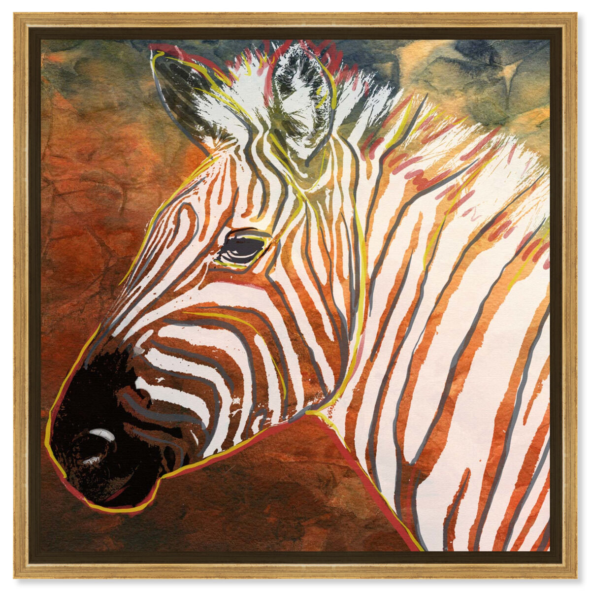 40x40/Framed Canvas/PSGLD