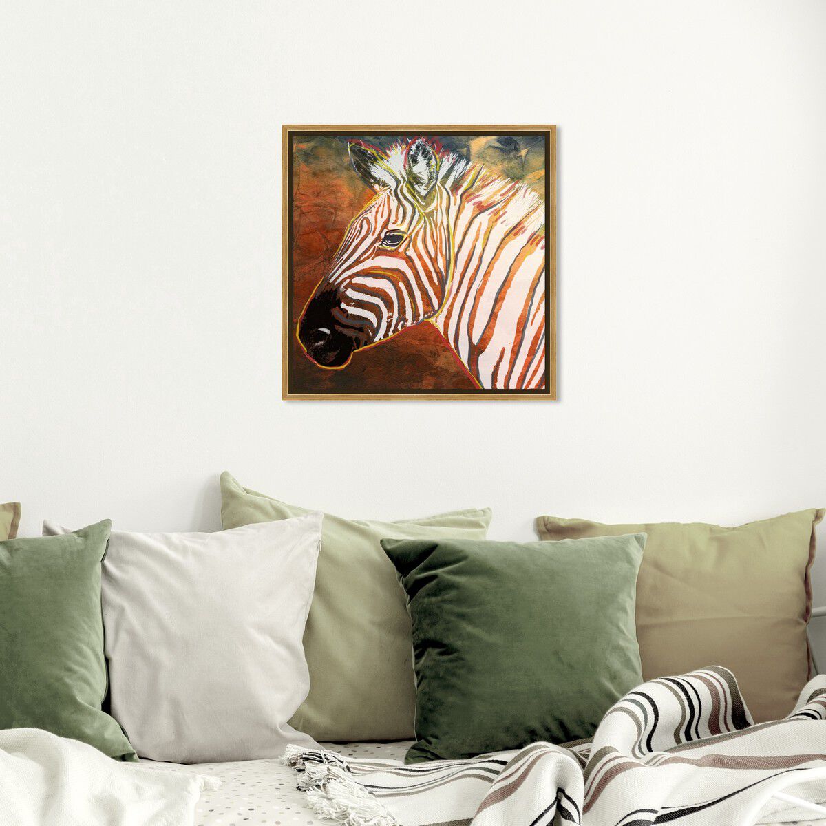 40x40/Framed Canvas/PSGLD