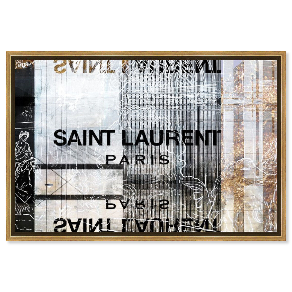 54x36/Framed Canvas/PSGLD
