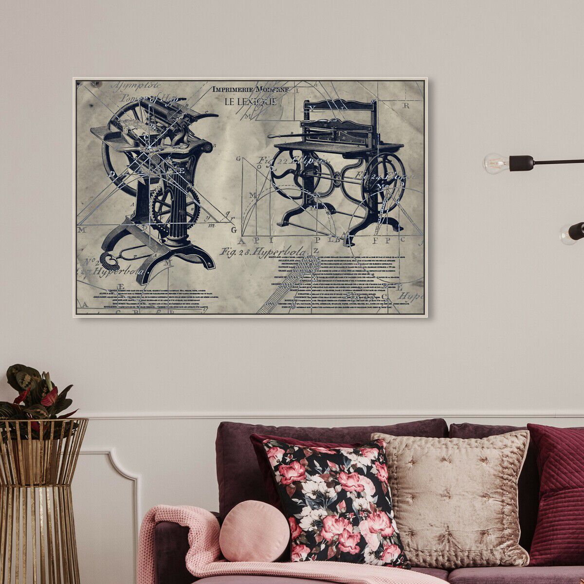 54x36/Framed Canvas/CFL