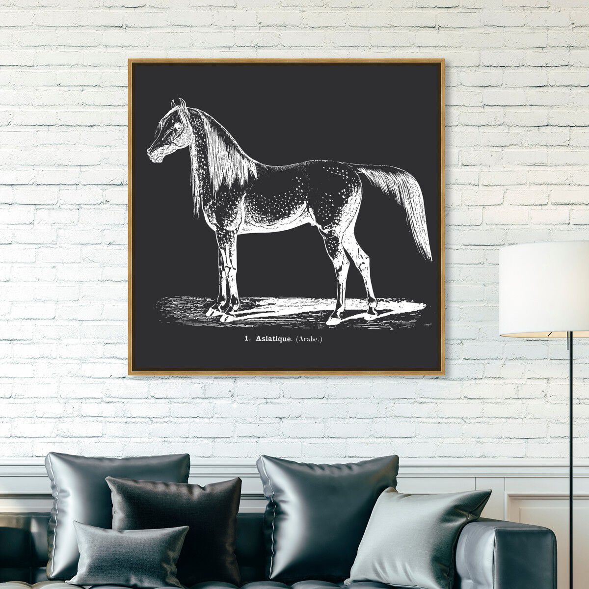 40x40/Framed Canvas/PSGLD