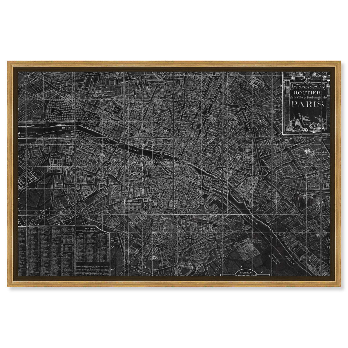 54x36/Framed Canvas/PSGLD