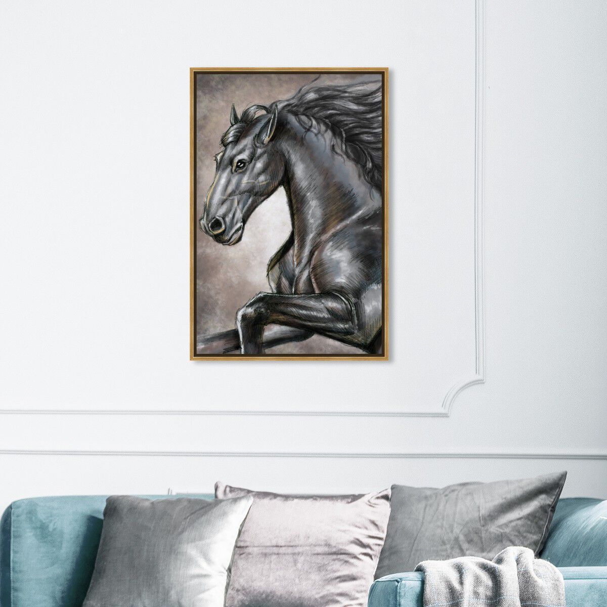 36x54/Framed Canvas/PSGLD